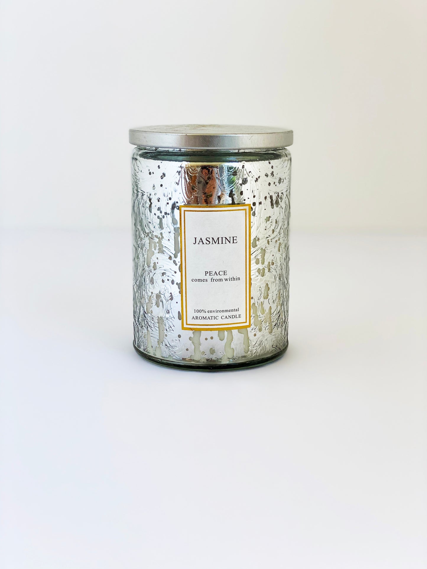 VELA JAR COLOR SILVER FRAGANCIA JASMINE 260G