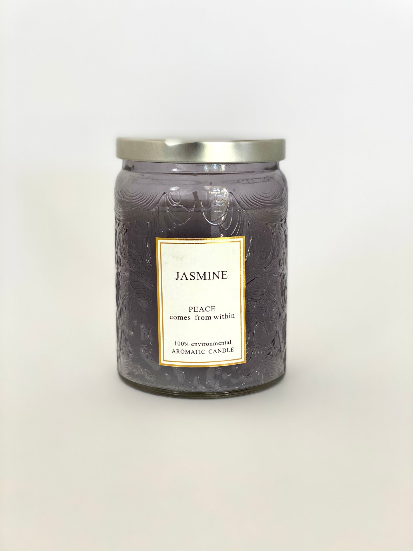 VELA JAR COLOR GREY FRAGANCIA JASMINE 260G